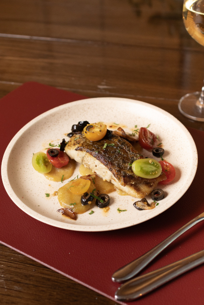 Baked Spanish Seabass